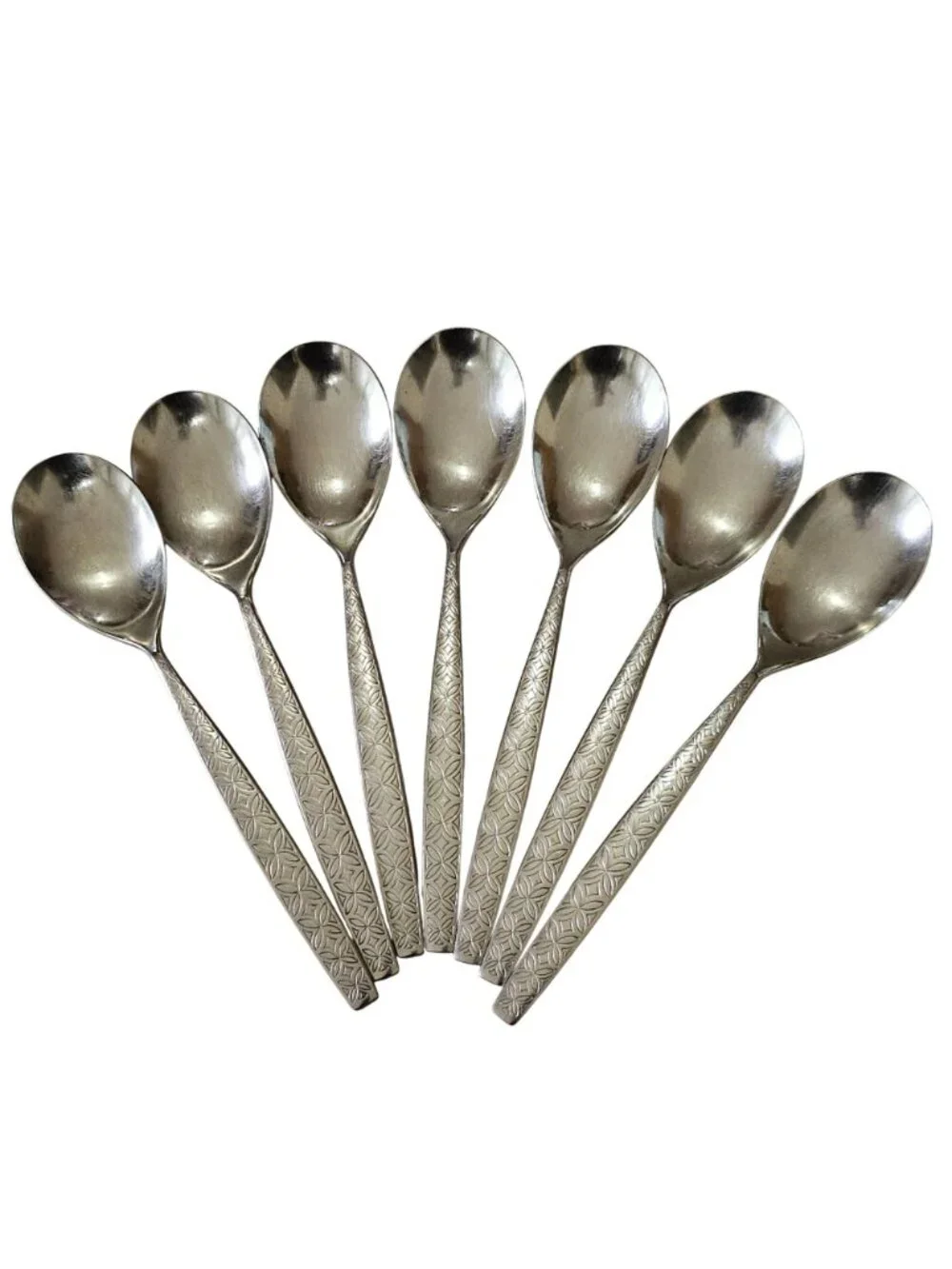 7 Noritake Allegro Soup Spoons 7.5